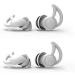Hearing Protection Earplugs for Sleep Or Work Anti-Noise Super Noise Reduction Student Dormitory Office Silicone Reduce Noise (Color : Gray Size : 2layer+2layer)