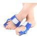 Jycch 1 pair of corrector big toe super thin toe separator smooth iron support day night time for left right foot women (blue) blue