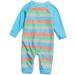 BONVERANO Baby Boys Swimsuit | UPF 50+ Sun Protection | Full-Length Zipper One Piece Swimwear | 12-18 Months | Stripe 3 - Buy Online on GoSupps.com