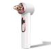 Fancii Clara Pore Cleaner Vacuum 4-in-1  Rechargeable Blackhead Remover Comedone Extractor Tool - 3 Exfoliation Tips  5 Suction Nozzles  Hot & Cold Compress & Light Therapy (White)