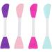 Beauty Tool Double-ended Silicone Face Mask Brush Nice for Facial Pore Cleaner B Pink - Buy Online on GoSupps.com