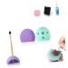 FRCOLOR 2 Pcs Makeup Brush Cleaning Pad Organizer