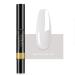 Uhat One Step Gel Nail Polish Pen 3 in 1 Step UV Nail Gel Painting Pen No Base Top Coat Need Nails Art Tool (04#)