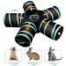 Cat Tunnel Large indoor outdoor Collapsible Pet Toy Crinkle Tunnel Tube with Storage Bag for Cat Dog Puppy Kitty Kitten Rabbit (5 way) - Buy Online on GoSupps.com