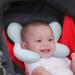 Blublu Park Baby Head Support Pillow - Soft Cotton Travel Pillow for Newborns in Blue | For Car Seats and Strollers - Buy Online on GoSupps.com