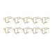 Sweetness 10 Pieces Sets Thin Nail Rings for Ladys Ring Jewelry Metal Gift to Girlfriend Gold