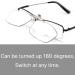 VANANA Clip-On Blue Light Blocking Reading Glasses | Flip Up 2.0x Magnifying Full-Frame Readers | Clear Lens for Eye Protection - Buy Online on GoSupps.com
