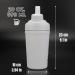 Ozizo Insulated Protein Shaker - 590 ml White | Small Mouth & Spring | Perfect for Smoothies & Shakes | International Shipping Available - Buy Online on GoSupps.com