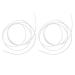 2 Pack Hearing Aid Tubing Transparent PVC Cuttable Earmold Tubes for Hearing Aid Amplifier Accessories