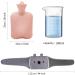 Rubber Hot Water Bottle with Soft Waist Cover - Pink | Pain Relief for Neck, Back, Shoulder, Legs | Waist Warmth | Hot Water Bag Pouch - Buy Online on GoSupps.com