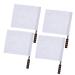 INOOMP Referee Flags 4 Pcs Referee Flag Stainless Steel Hand Flag Flag Track and Field Sports Training Flag Linesman Official Flag for Soccer Volleyball Football Track White Referee Yellow Flag