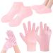 KASESSS 1 Set Silicone Hand and Foot Moisturiser Socks Moisturising Socks for Women Spa Moisturising Gloves and Socks Reusable Moisture Socks Soft Foot Cream Socks for Softening Rough Skin