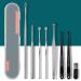 LUKEO Portable Ear Cleaner Set Ear Cleaning Spiral Earpick Ear Wax Remover Ear Curette Spiral Ear Spoon Earpick Set Ear Cleaning Tools
