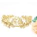 Frcolor Gold Leaf Crown Headpiece | Greek Goddess Pearl Bridal Wedding Headband - Shop Internationally! - Buy Online on GoSupps.com