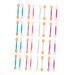 VINTORKY 120pcs Double Ended Eye Shadow Stick Eyeshadow Wand Crease Brush Eyeshadow Concealer Makeup Plastic