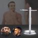 Durable Stainless Steel Razor Holder & Shaving Brush Organizer for Men - Fashionable & Practical 7x15cm Silver - Buy Online on GoSupps.com