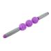 Yoga stick muscle scooter cellulite spiky ball for back arms shoulder leg massage tab exercise muscle relaxation rolling leg roller calf yoga fascia massager (purple)
