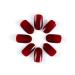 Brishow Almond Press-On Nails - Wine Red Ballerina Acrylic False Nails - 24 Pieces for Women & Girls | Short Artificial Nails - Buy Online on GoSupps.com