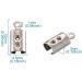 Pandahall 1000pcs Stainless Steel Fold Over Crimp Cord Ends 10x4.5x3.8mm - DIY Jewelry Making Supplies - Buy Online on GoSupps.com