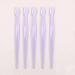 2/3/5PCs straight handle round head eyebrow trimmer beauty tool beginners anti-scratch eyebrow trimmer eyebrow razor (color: 5pcs purple)