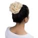 Tess Hair Part Dutt Hair Tie Wavy Small Hair Knot Updo | Affordable 30g Blonde Hair Extensions for Women - Buy Online on GoSupps.com