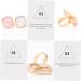 Palette Annulaires de Nail Art en R sine Effet Coquillage Lot de 2 Pi ces Grosse Taille Blanc et Rose Marbr pour Artistes et Amateurs de Manucure Usage Professionnel et Personnel - Buy Online on GoSupps.com