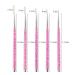5-Piece Nail Art Brush Set - Professional Thin Gel Brushes for Intricate Nail Designs - DIY Glitter Gel Brush (Pink) - Buy Online on GoSupps.com