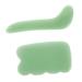 Beaupretty 1 Set 2pcs Tendon Stick Nutragina Healthy Skin Guasha Massage Eye Scraping Boards Beauty Stick Kit Jade Scraper Board Facial Tools Massage Board Scraper The Face Green 8.7x5.1cm