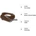 Fat Leather Gleine 3-Way Adjustable Braided Dog Line - 96 Models 3m x 8mm Brown with Chrome Hook - Premium Quality for International Shipping - Buy Online on GoSupps.com