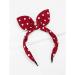 Huachi Red Polka Dot Bow Headband with Bunny Ears | Cute Turban Hair Hoop for Girls and Women | Vintage Hair Accessory - Buy Online on GoSupps.com