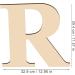KINBOM 12 Wooden Letter R - 0.5cm Thick Unfinished Wood for DIY Painting and Home Decor - Buy Online on GoSupps.com