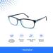 Blue Light Blocking Reading Glasses for Men & Women | Anti Eyestrain Computer & Gaming Glasses +2.00 Strength - Buy Online on GoSupps.com