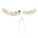 Hip Hop False Teeth Hip Hop Teeth Decoration Teeth Protection Fashionable for Men for Women for Hip Hop Fashion Shows for Birthday for Halloween Party(gold)
