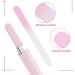 Sibba 3 Pieces Nail File Glass Nail File Premium Glass Nail File with Case Multicolor Crystal Nail File Double-Sided Nail Files for Natural Nails Manicure Tools Style A - Buy Online on GoSupps.com