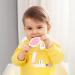 Silicone Teether Toy Set for 3 Months+ Boys and Girls - BPA Free, Freezer Safe - Pink Flamingo Design - Buy Online on GoSupps.com