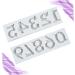 HOMSFOU 1 Set Non Stick Nonstick Home Baking Cake Mould Cake Molds Silicone Mold De para Gelatinas Silicone Baking Mold Numbers Baking Molds Chocolate Fondant Cake White - Buy Online on GoSupps.com