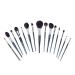 Real Wool Animal Hair Makeup Brush Set Professional Highlight Eye Shadow Brush Eyelash Comb As shown D