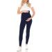 SHADOW DANCE UK Maternity Over Bump Leggings | Navy Blue | Pregnancy Support Tights - Buy Online on GoSupps.com