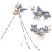 LALAFINA 1 Set Hair Comb Gold Hair Accessories Women Hair Accessories Hair Accessory for Women Antique Hair Sticks for Buns Vintage Hair Pin Hair Fork Alloy Girl Bride Chopsticks