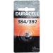 Duracell 384/392 Silver Oxide Button Battery - Long-Lasting 1.5V - 1 Count - International Shipping Available - Buy Online on GoSupps.com