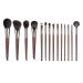 Makeup Brush Set 14 Wooden Handle Beauty Tools A Full Set Of Makeup Brushes(D 1) D 1