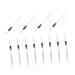POPETPOP 12pcs Eyeliner Pencil Highlighter Smudge Resistant Eyeliner Lying Makeup Eyeliner Applicator Active