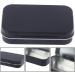AKOAK 3 Pcs Black Rectangular Empty Hinged Tins - 3.7 x 2.4 x 0.8 Inches for First Aid, Survival Kits, Herbs, Pills, Crafts, and More - Buy Online on GoSupps.com