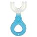 ZTGD Christmas Decorations Kids Toothbrush U-Type Head Oral Care Hand-Held Infant Soft Bristle Toothbrush for Toddler Baby & Child Personal Care Blue Round