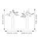 Unicra Silver Flower Wedding Hair Pins, Rhinestone Bridal Hair Piece (Pack of 2) - Buy Online on GoSupps.com