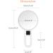 Double Sided 5X/1X Magnifying Hand Held Makeup Mirror - Compact Cosmetic Vanity Mirror for Girls Ladies - White - Buy Online on GoSupps.com