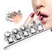 Rotekt 5pcs Stainless Steel Silver C Curve Nail Extension Clips Multifunctional Nail Art Accessories