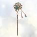 FRCOLOR Chinese Hair Stick Rhinestone Hair Chopsticks Flower Hair Clip Vintage Tassel Hair Pin Hair Making Accessories for Women (Blue) - Buy Online on GoSupps.com