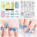 Summer Nail Stamp Plate - Beach Bikini & Juice Designs | DIY Nail Art Stamping Tools SU005 - Buy Online on GoSupps.com