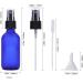 LIYUABU 60ml Frosted Blue Empty Glass Spray Bottles Small Fine Mist Atomiser Refillable Reusable Travel Spray Bottles for Essential Oil Hair Aromatherapy Perfumes Cleaning(3 Pack) Frosted Blue Paquet de 3 - Buy Online on GoSupps.com